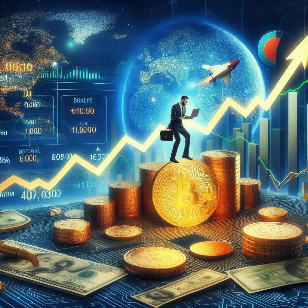 Kryptomarkt erreicht Rekordhoch, während Bitcoin um 40% steigt