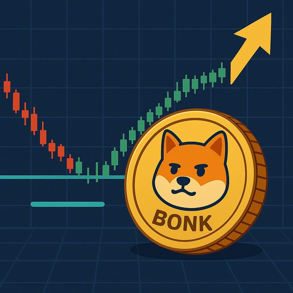 BONK peilt eine 75 %-Rally, während der Preis das Unterstützungsniveau hält