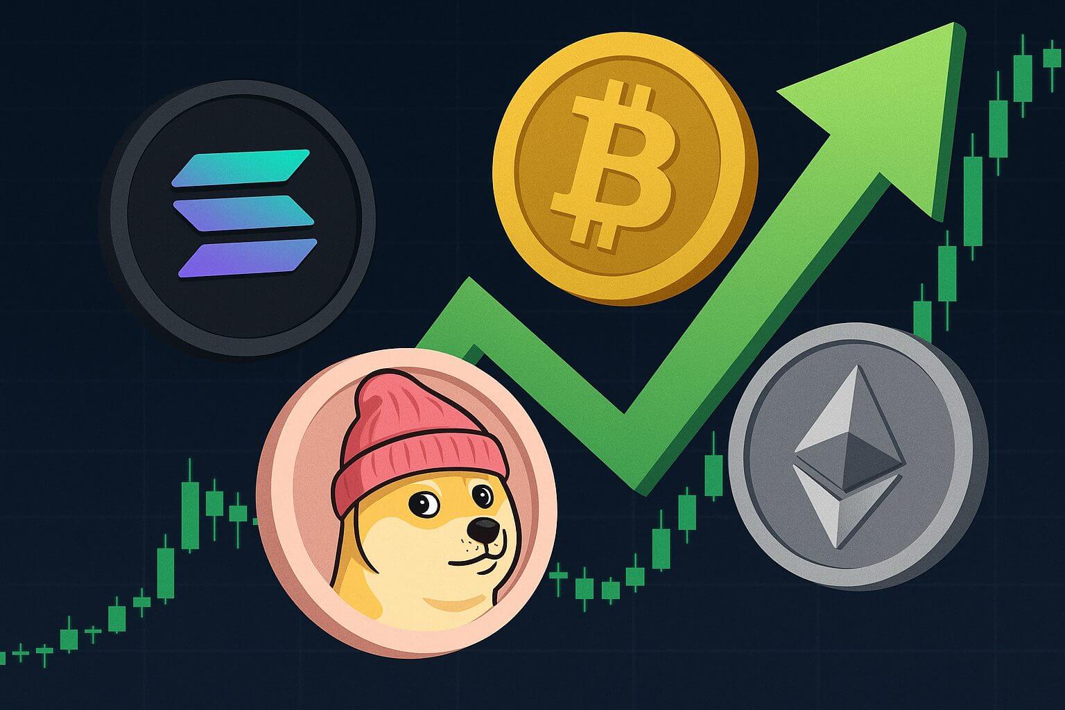 Bitcoin-Kurs steigt, aber Altcoins stehen heute im Rampenlicht