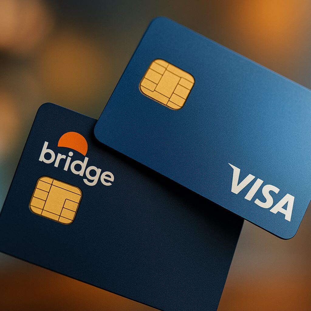 Visa und Bridge starten Krypto-Karten für den Alltag