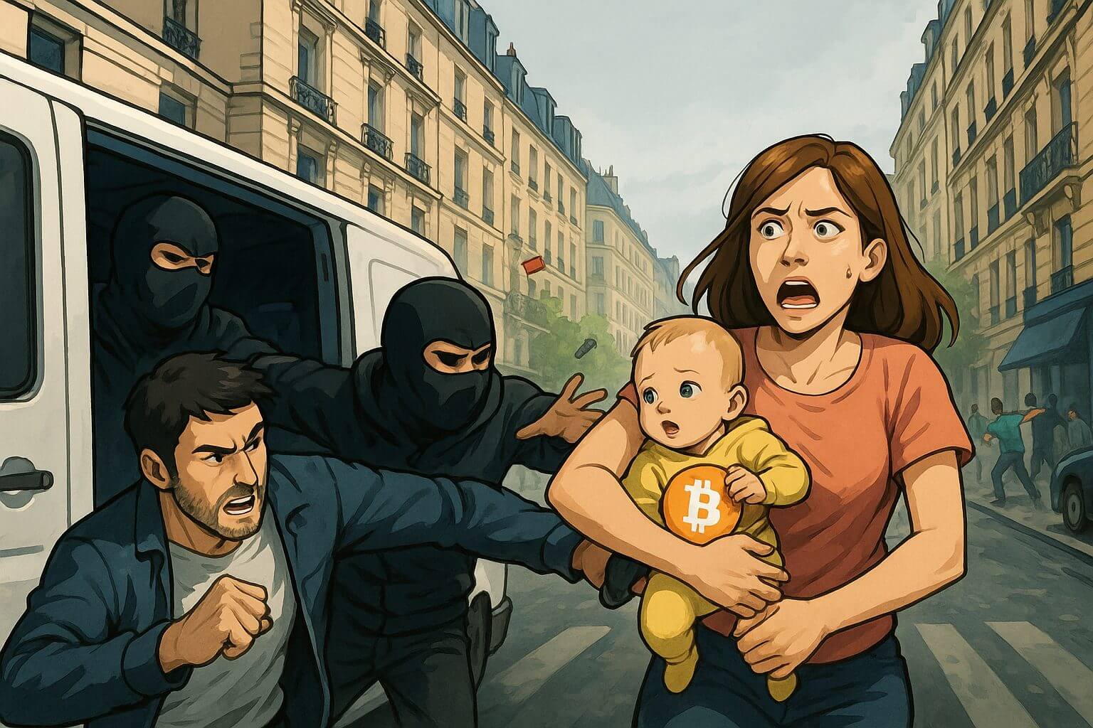 Tochter eines Krypto-Unternehmers entkommt gewaltsamem Entführungsversuch in Paris