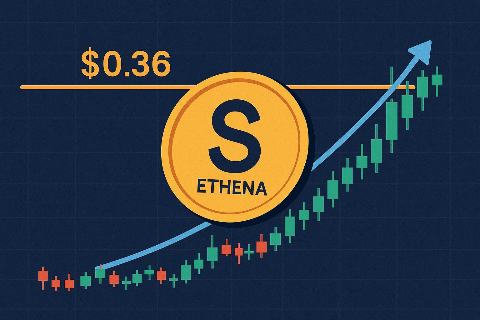 Ethena nähert sich kurzfristigem Widerstand bei 0,36 $