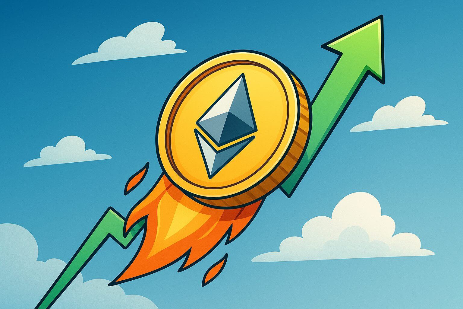 Ethereum steigt in sechs Tagen fast um 50 %: Stimmung dreht komplett ins Positive