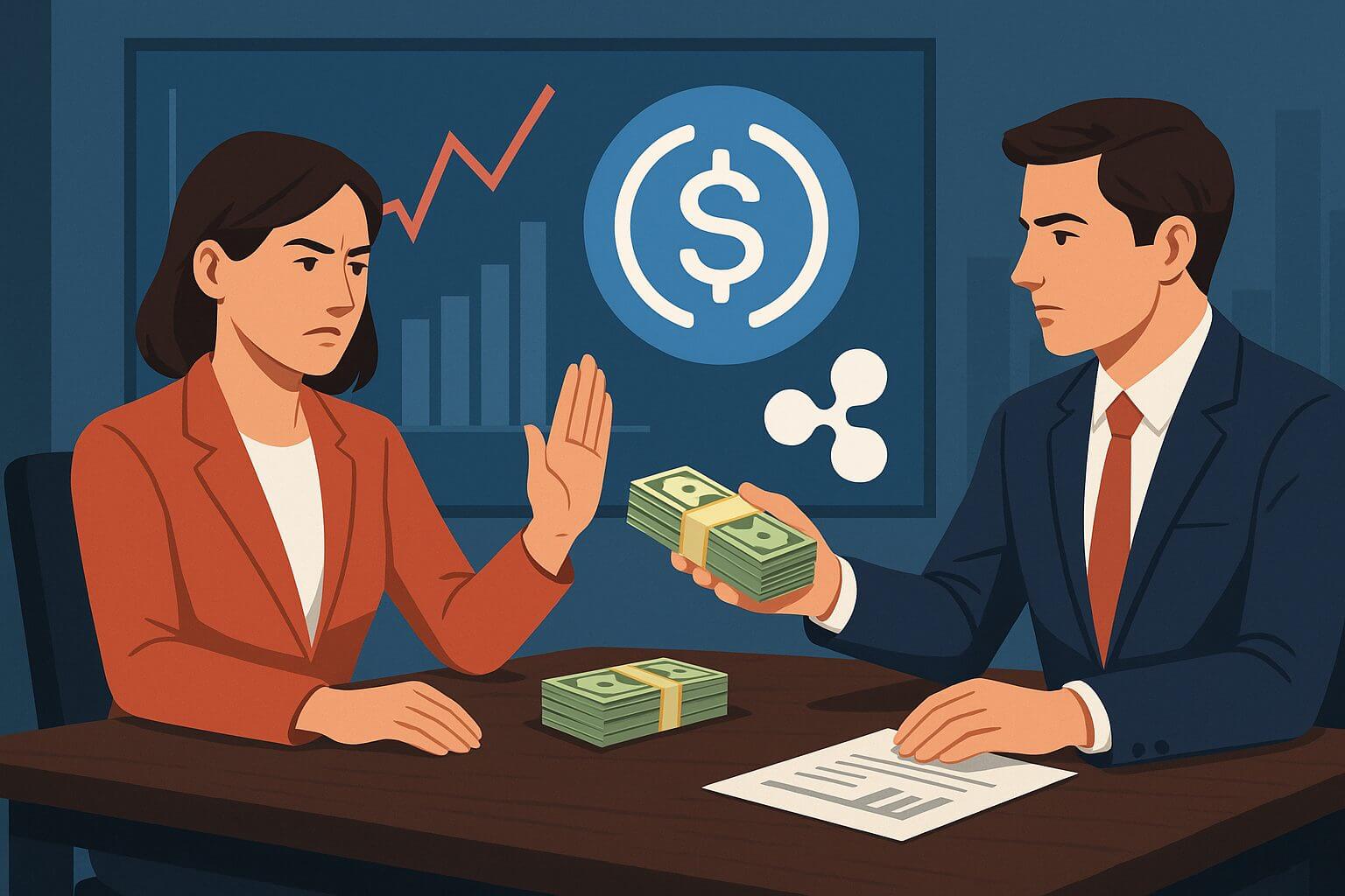 Circle lehnt Milliardenangebot von Ripple ab
