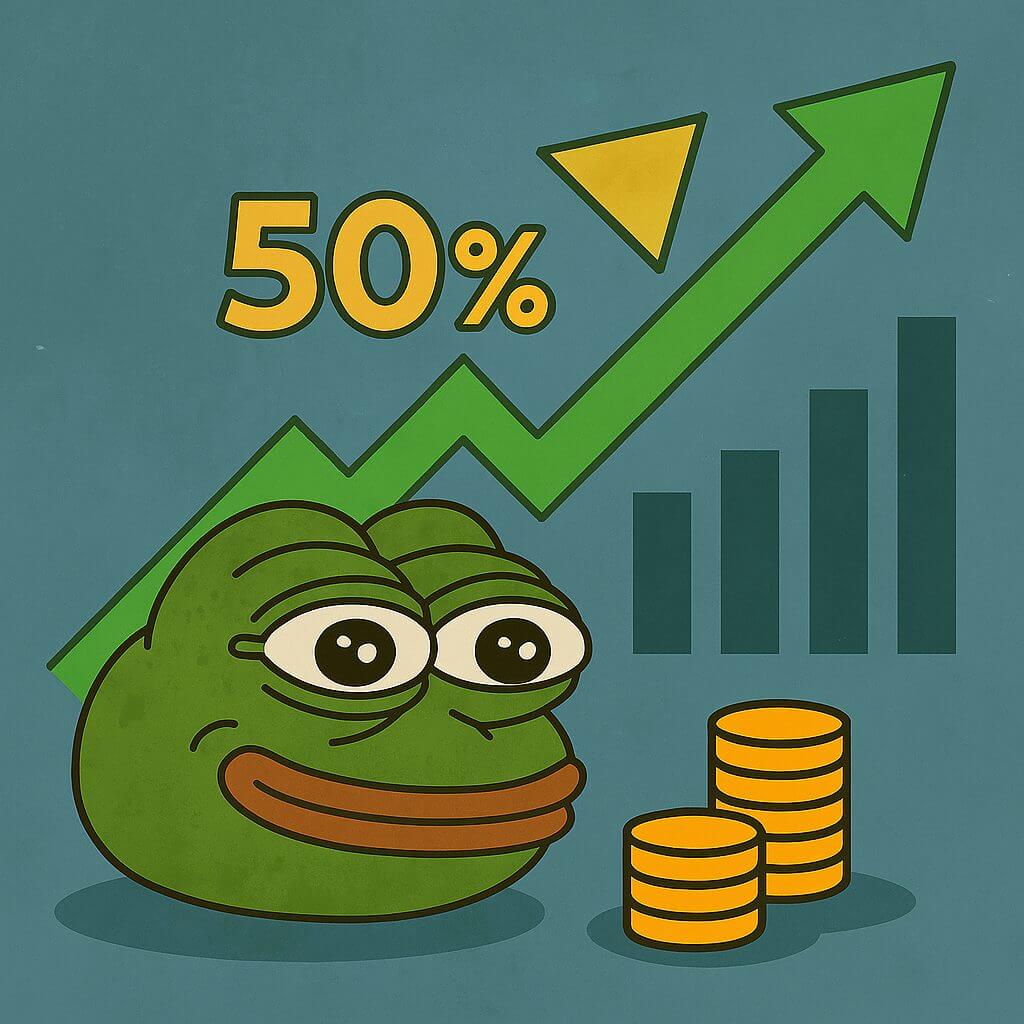 PEPE steigt in nur 4 Tagen um über 50 %