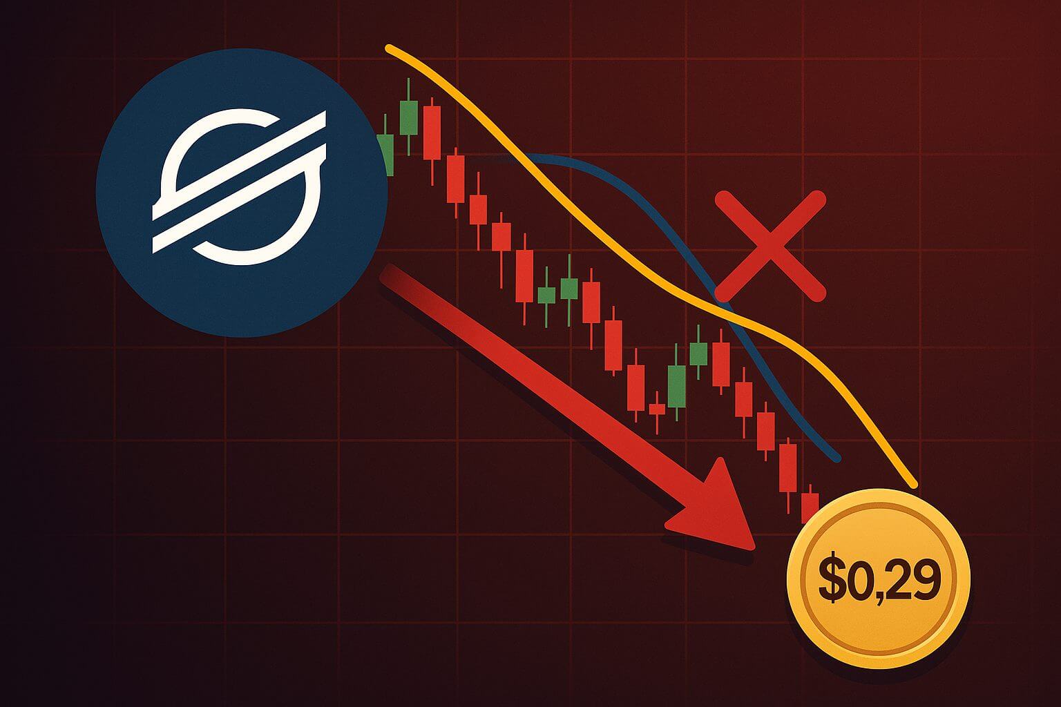 Stellar fällt unter 0,29 $: Führt ein Death Cross zu weiteren Verlusten?