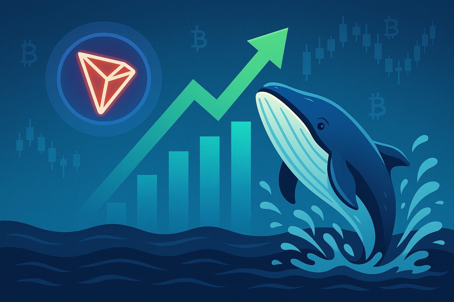 Tron verzeichnet Whale-Zufluss von über 715 %