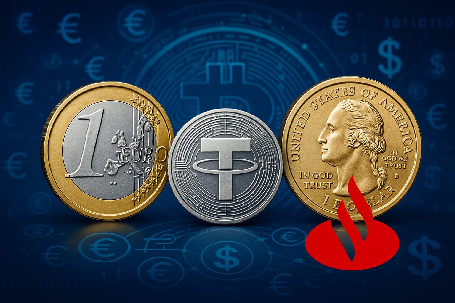 Spanische Bank Santander beschäftigt sich intensiver mit Stablecoins und Krypto für Privatkunden