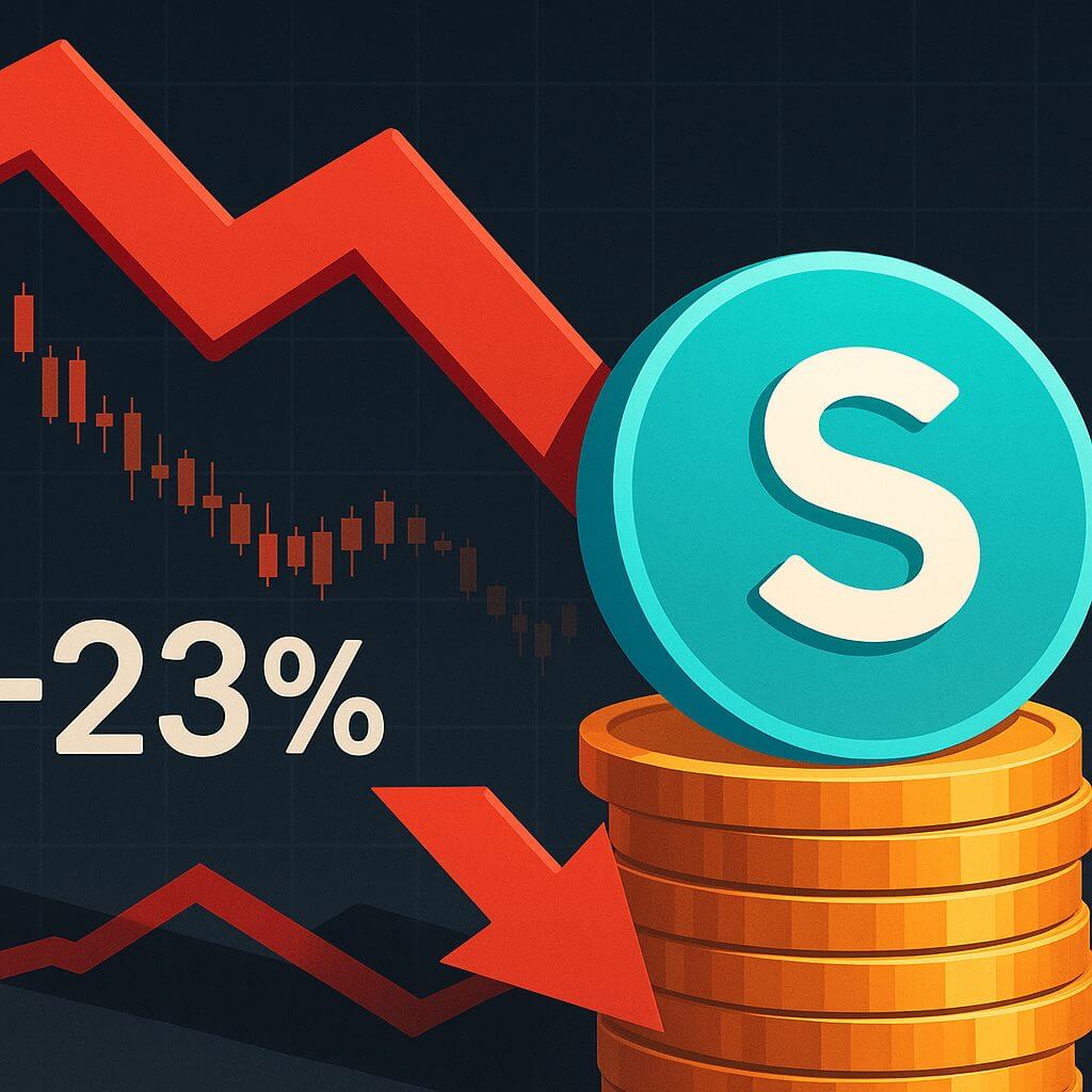 Sonic (S) fällt um 23 % nach Verkaufswelle und Bruch mit Wintermute