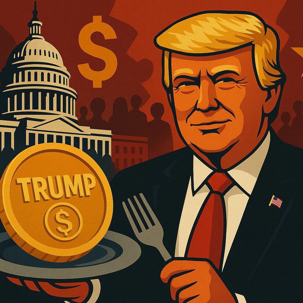 Trump verknüpft Kryptowährungen mit Politik durch exklusive Dinner