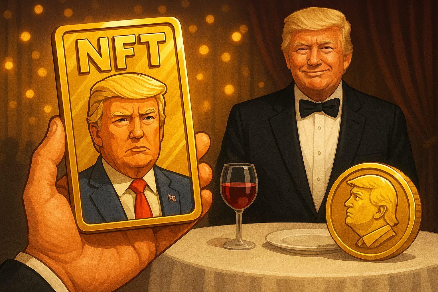 TRUMP-Memecoin beendet Wettbewerb mit Dinner und NFTs