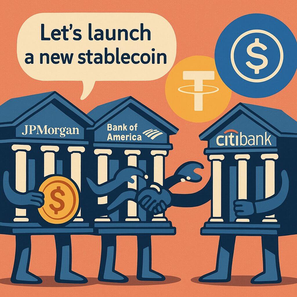US-Großbanken arbeiten an gemeinsamer Stablecoin