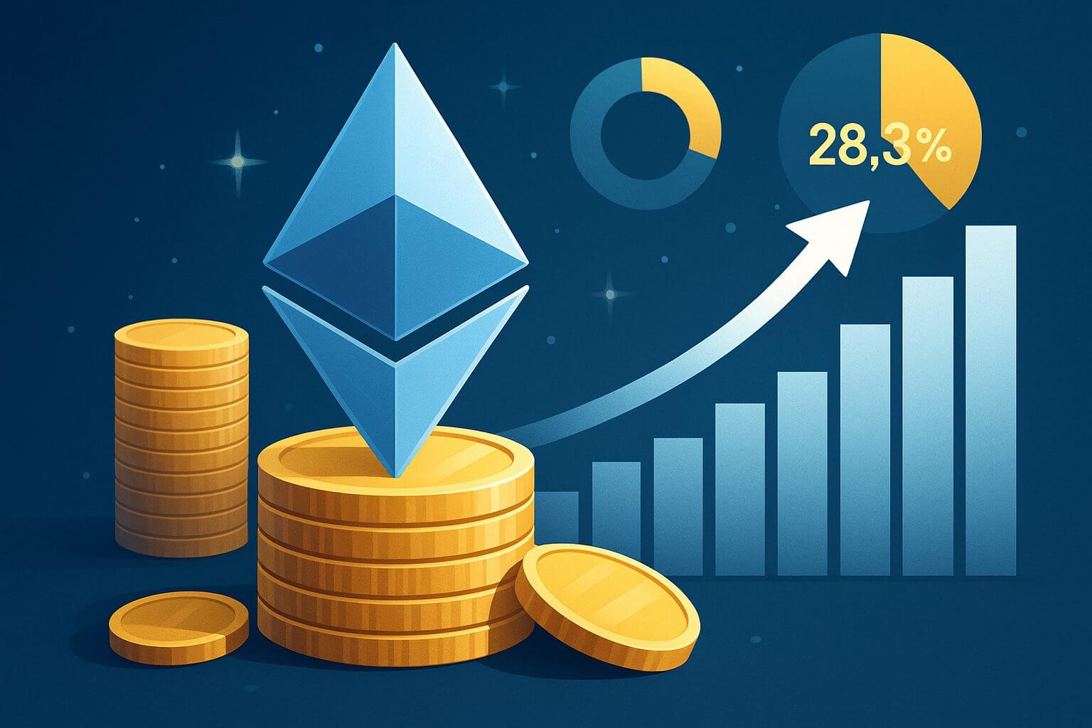 Ethereum-Staking erreicht Rekordhoch mit 35 Millionen ETH im Netzwerk