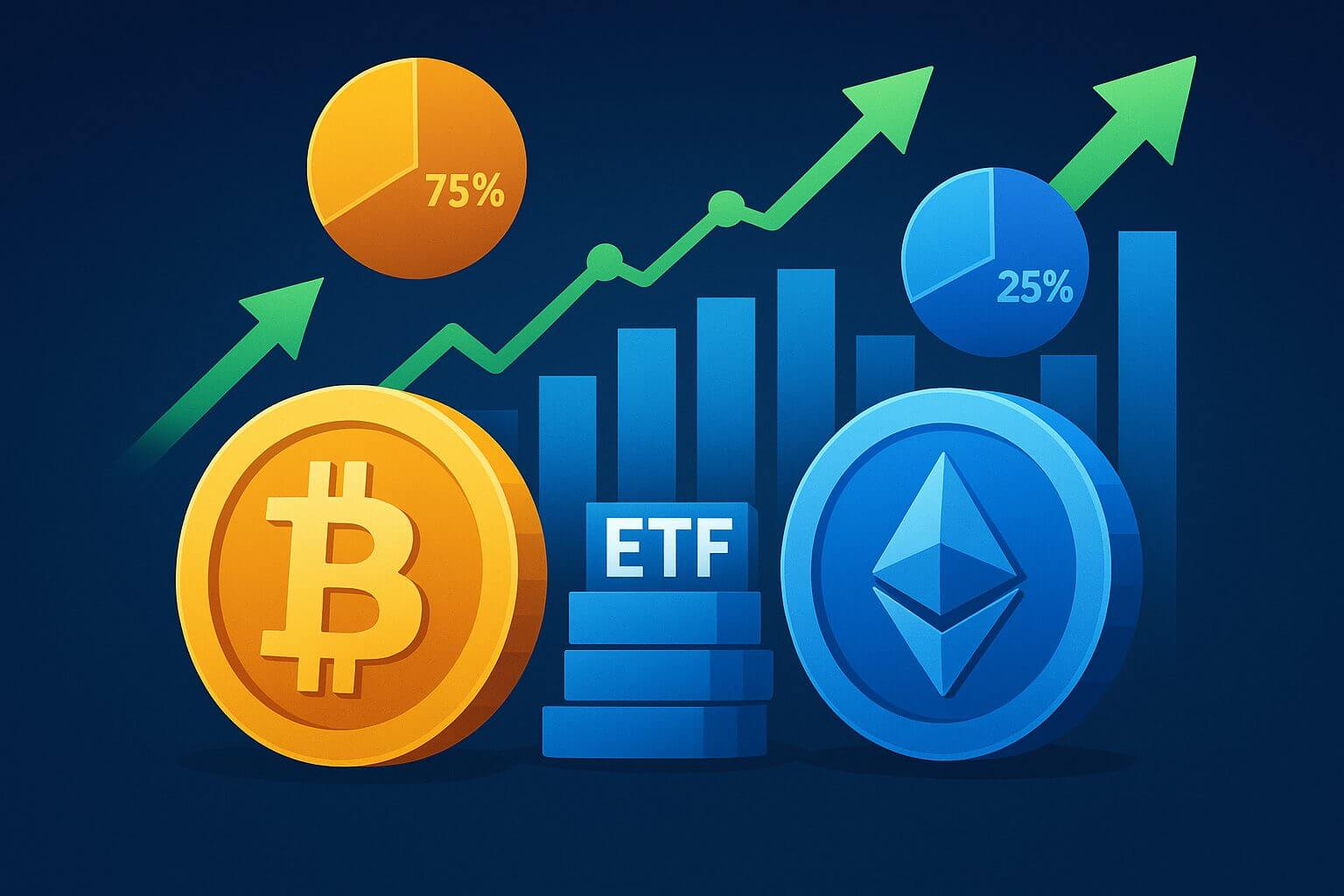 Zehnter Tag in Folge grüne Zahlen für Bitcoin-ETFs