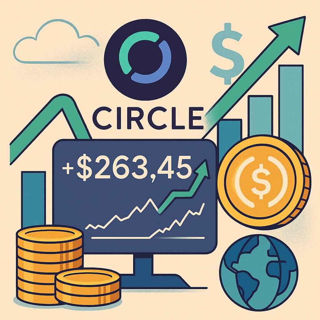 Börsenwert von Circle übersteigt 63 Milliarden US-Dollar, USDC-Umlaufmenge hinkt hinterher