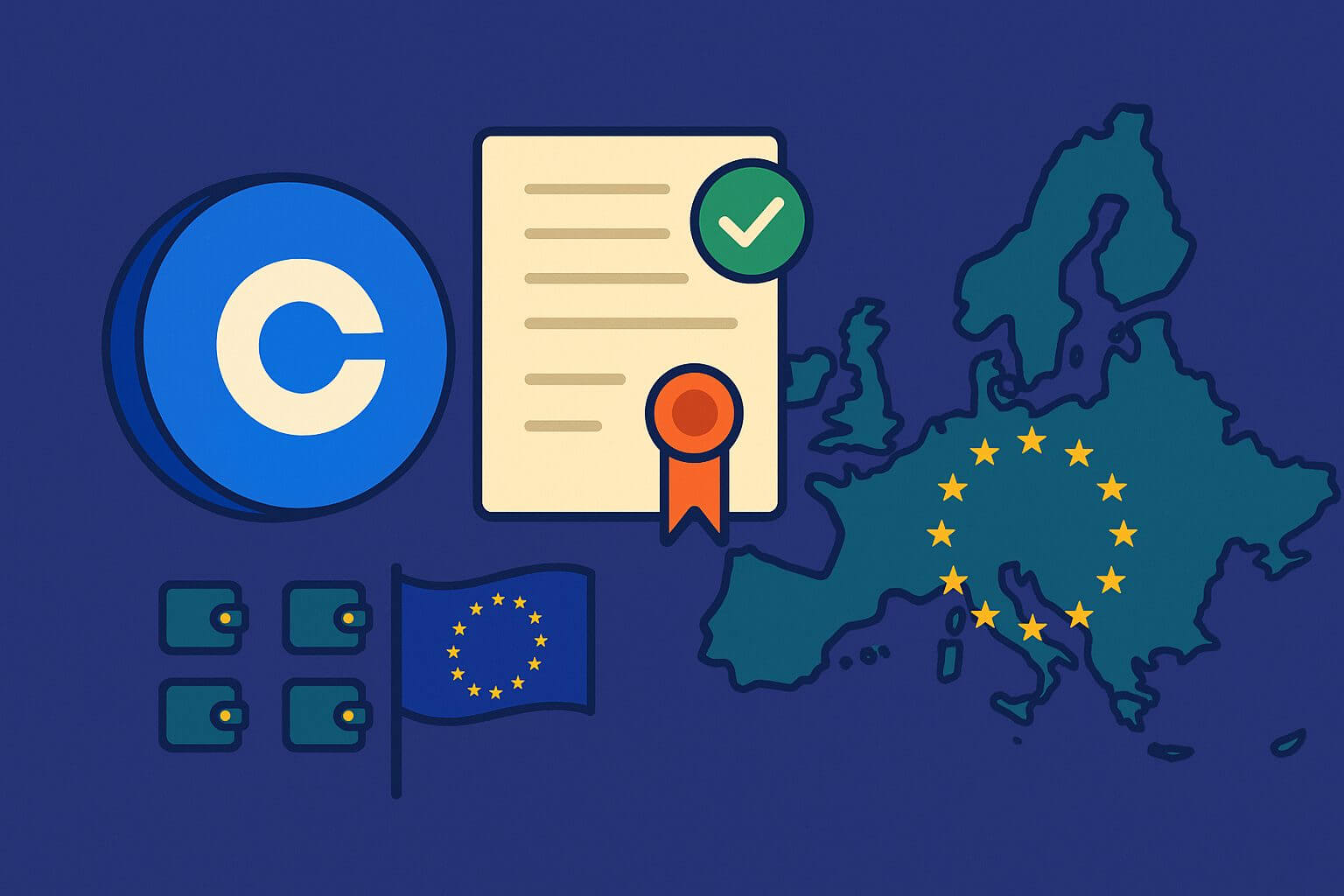 Coinbase öffnet die Tür zu 450 Millionen EU-Kunden