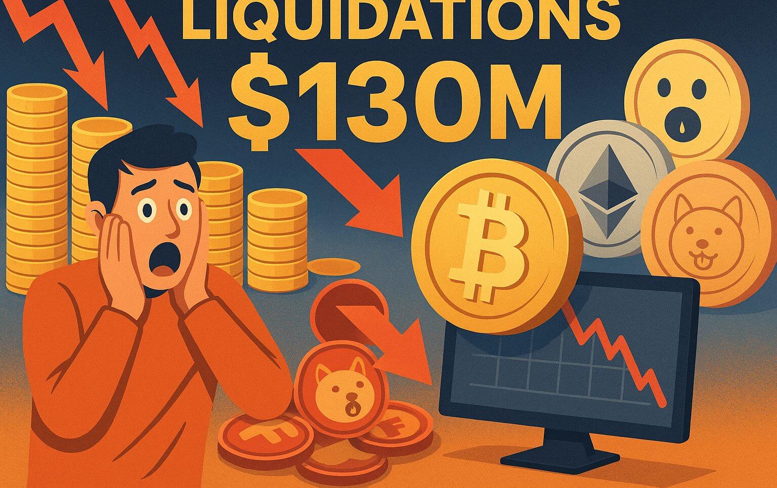 ETH und BTC führen Millionen-Liquidationen in ruhigem Markt an