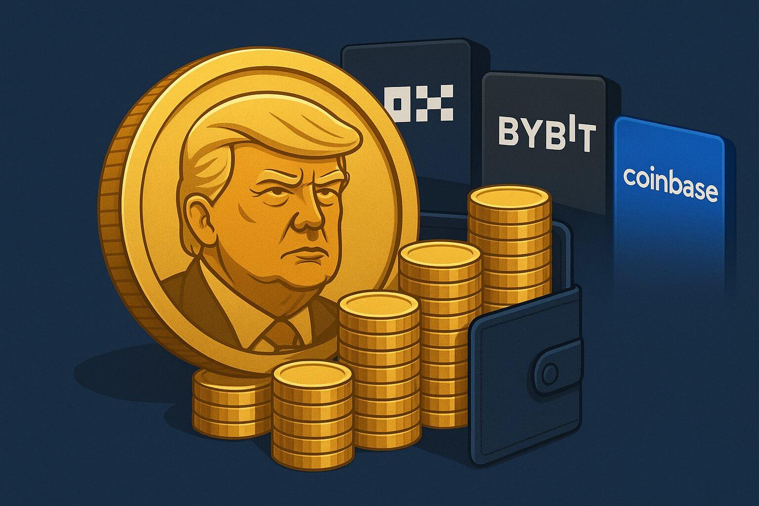 TRUMP-Team transferiert Token im Wert von 47 Millionen $ an große Börsen