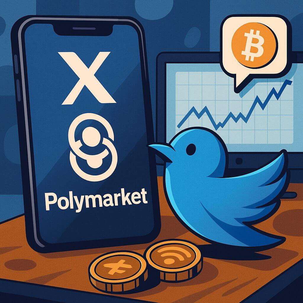 X schließt Partnerschaft mit Polymarket für Krypto-Vorhersagen