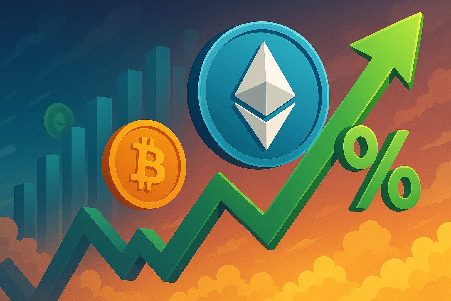 Ethereum-Kurs steigt stark – Altcoins dominieren die Kurslisten