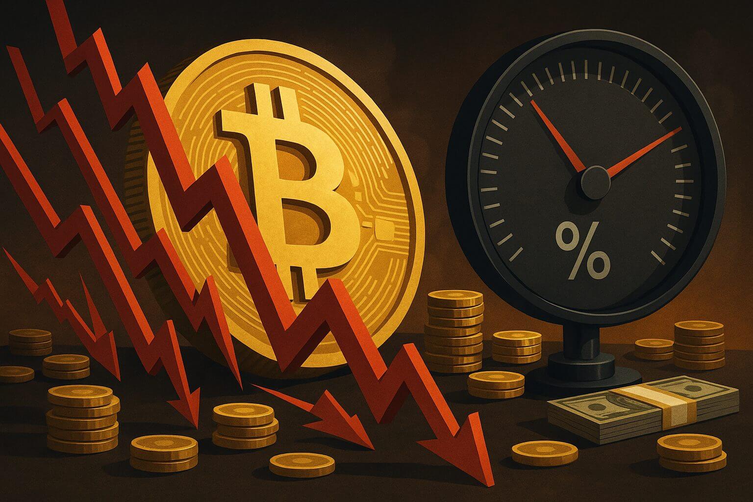 Bitcoin fällt, während Open Interest ein Rekordhoch erreicht