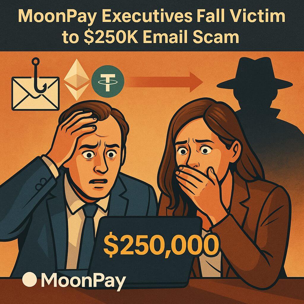 MoonPay-Topmanager verliert 250.000 US-Dollar durch einfache E-Mail-Trickerei