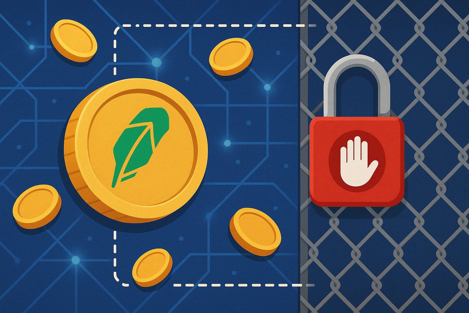 Robinhood-Token nur zwischen zugelassenen Wallets handelbar