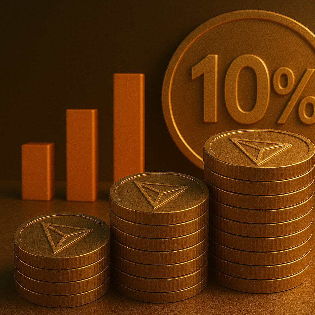 Erstes Unternehmen mit TRON-Treasury erzielt sofort 10 % Gewinn