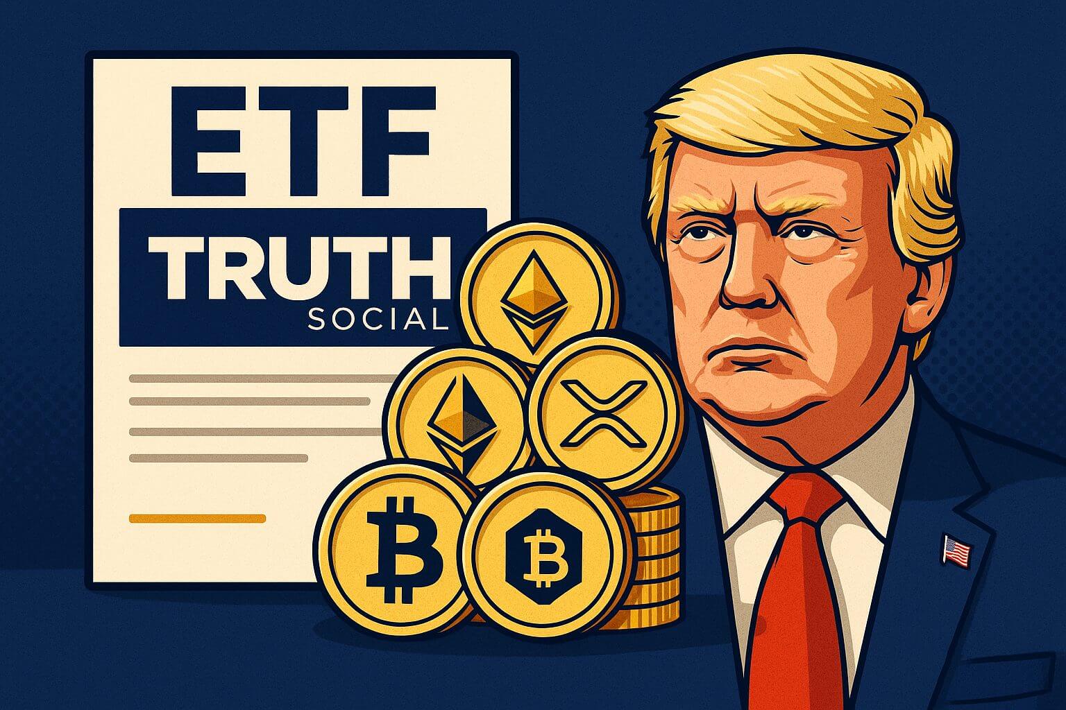 Trump’s Truth Social plant ETF mit Bitcoin und anderen Top-Coins