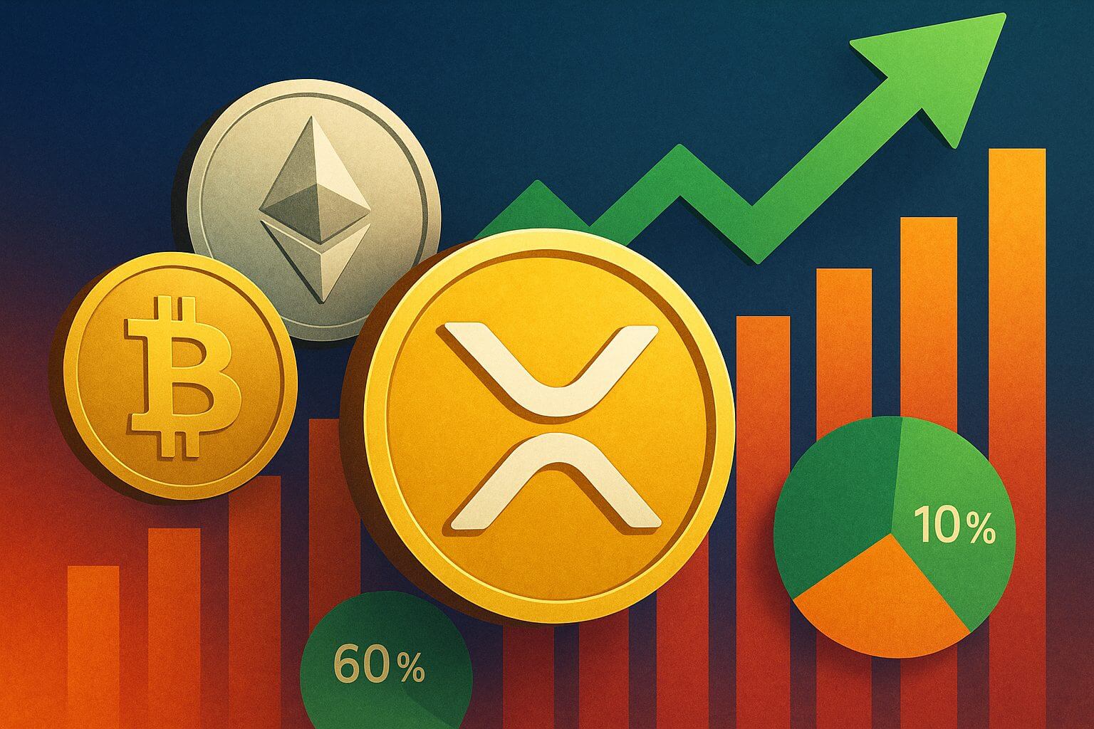 Die Kryptomarkt durchbricht 4-Billionen-Dollar-Marke, XRP steigt auf Platz drei