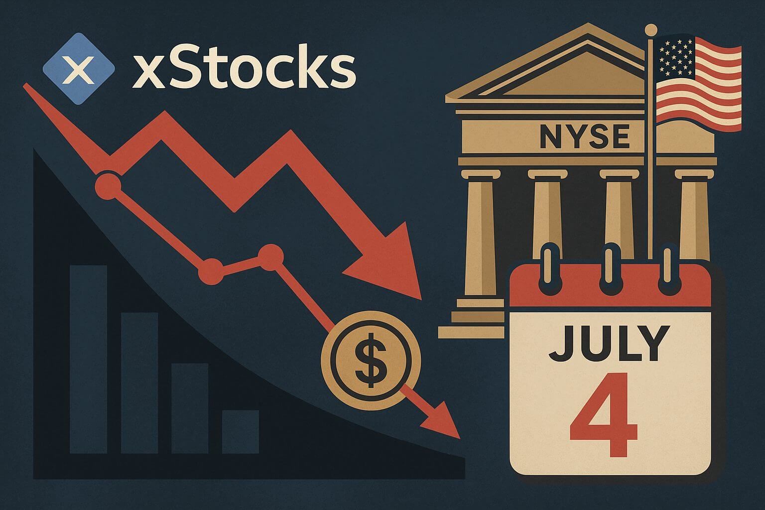 xStocks-Volumen bricht um 93 % ein bei geschlossener US-Börse