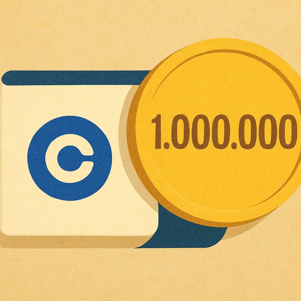 Coinbase Smart Wallet überschreitet 1 Million Accounts