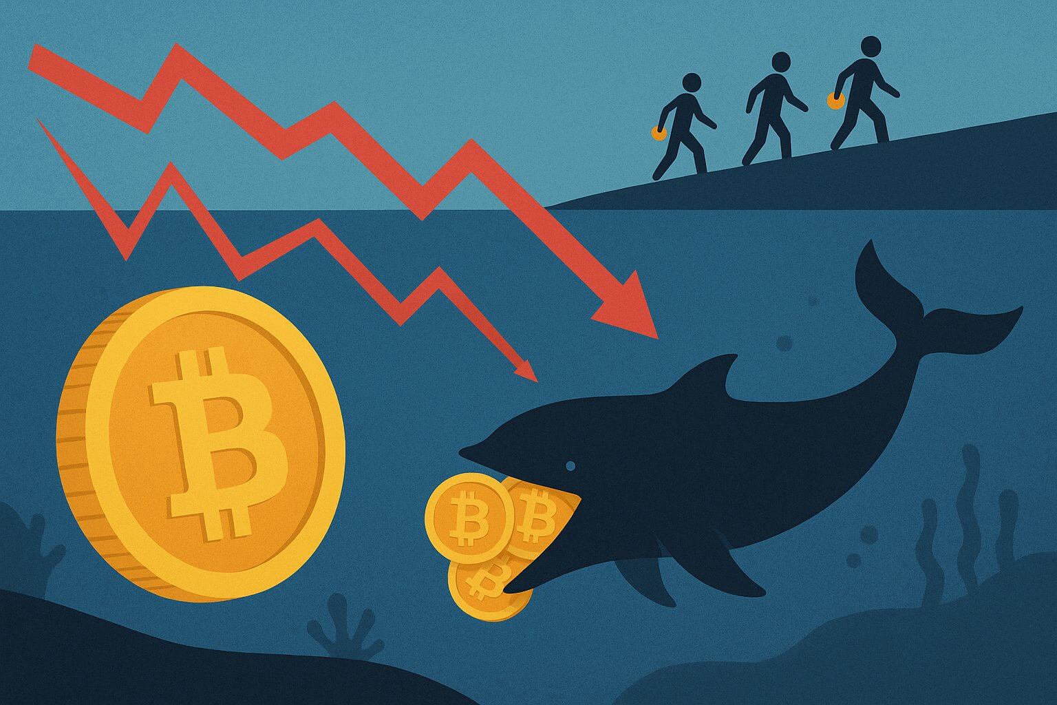 Bitcoin-Wale nutzen Panikmomente zum Nachkauf