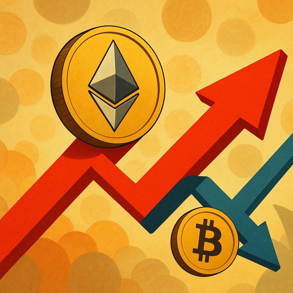 Ethereum verdoppelt Handelsvolumen von Bitcoin, während Altcoins dominieren