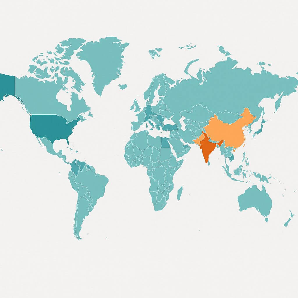 Indien und die USA führen weltweite Krypto-Adoption an