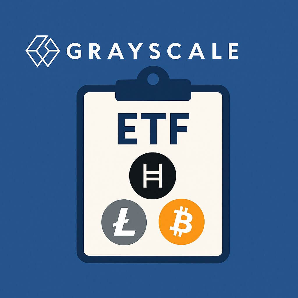 Grayscale reicht ETF-Anträge für Hedera, Litecoin und Bitcoin Cash ein
