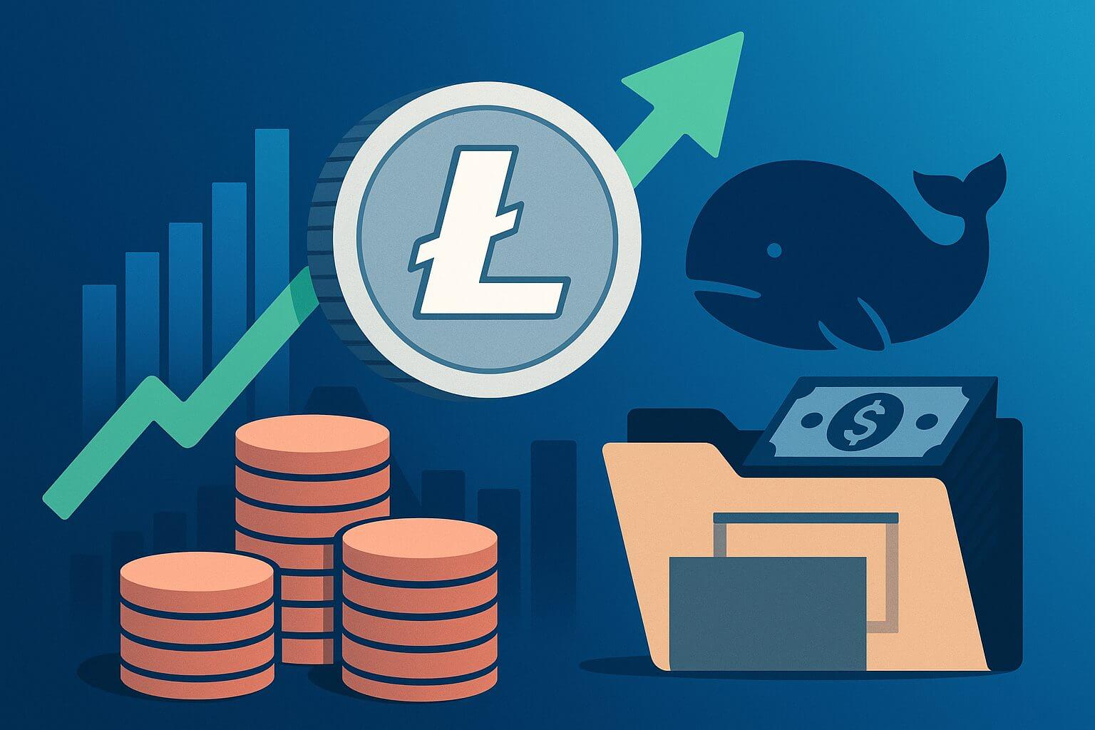 Litecoin steigt um 4,3 % durch Whale-Käufe und ETF-News