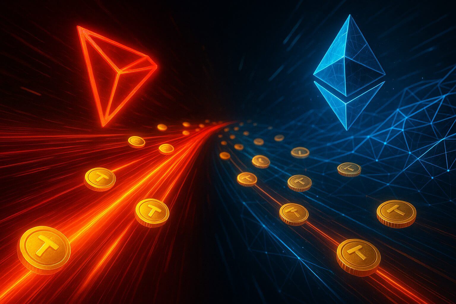 Tron überholt Ethereum bei USDT-Transaktionen