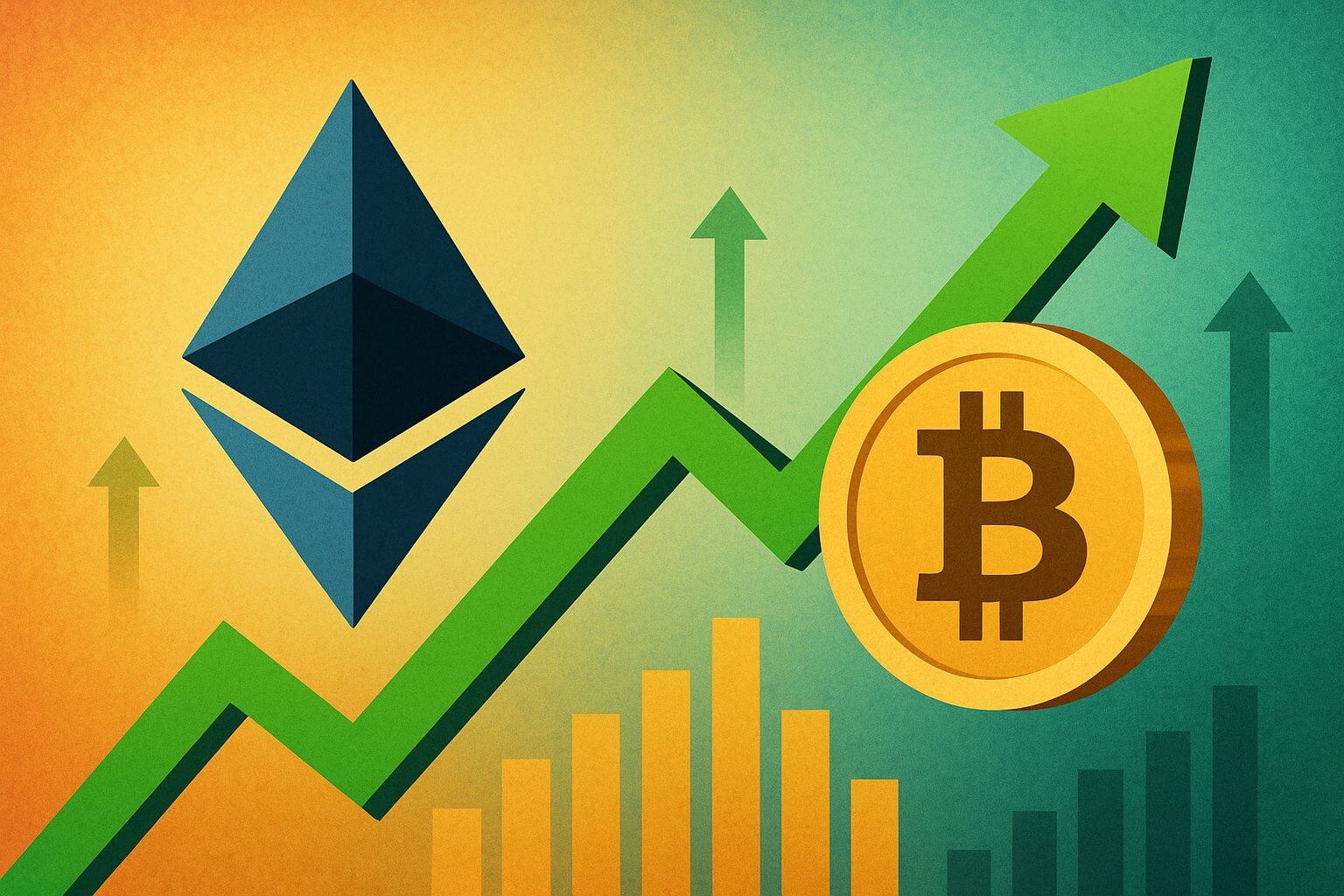 Ethereum-Kurs über 4.400 USD, während Bitcoin sich 120.000 USD nähert