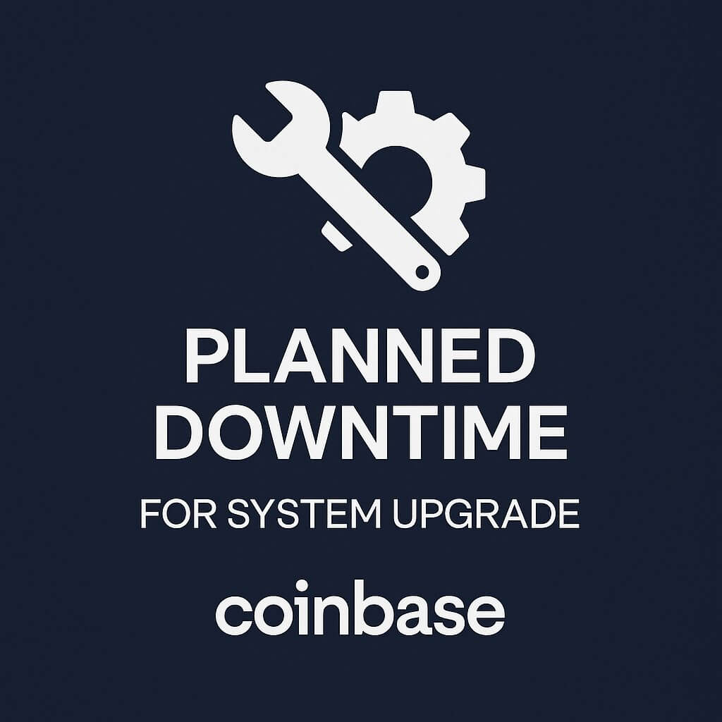 Coinbase geht am 25. Oktober wegen größerem System-Upgrade vorübergehend offline