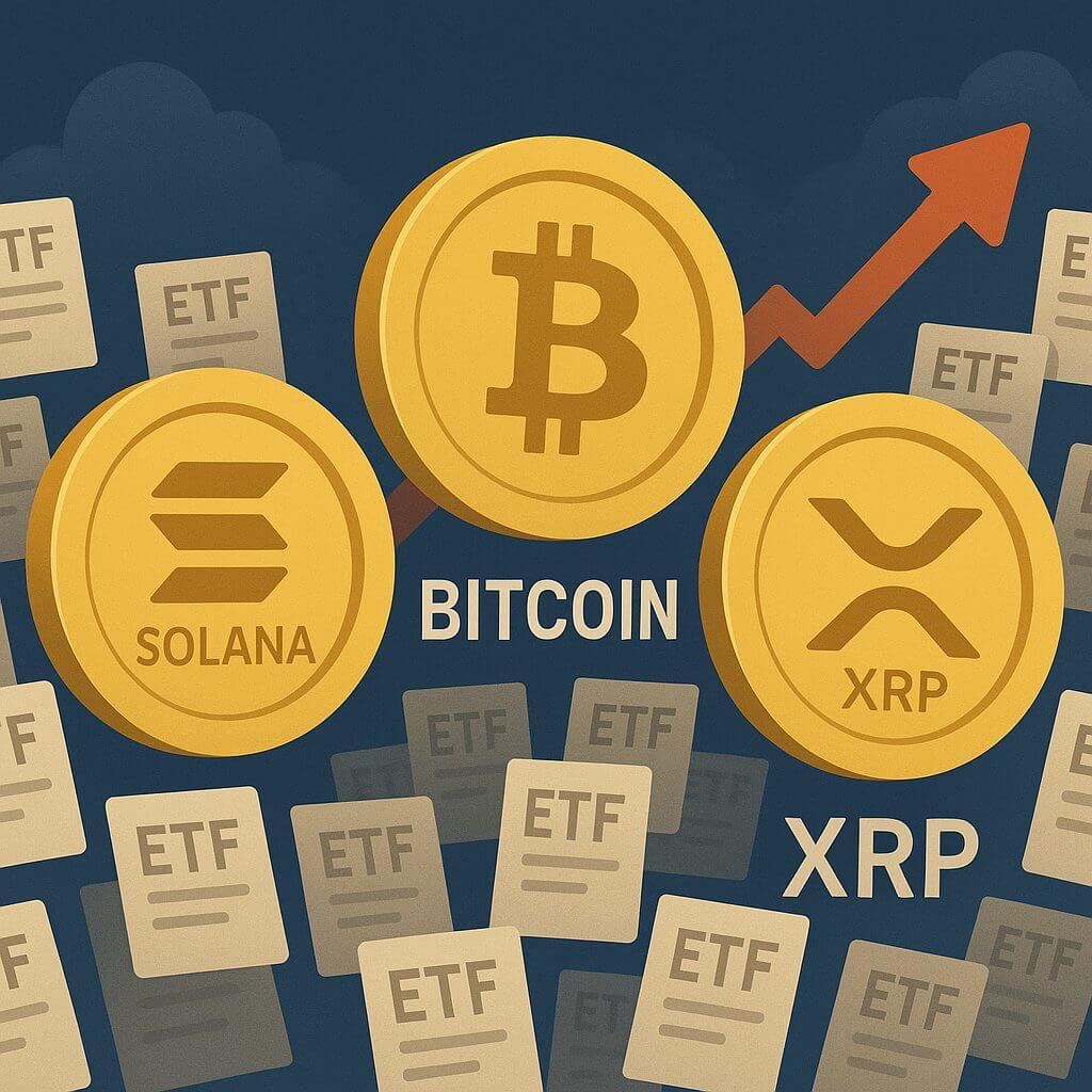 Solana und Bitcoin führen Welle von Krypto-ETF-Anträgen an