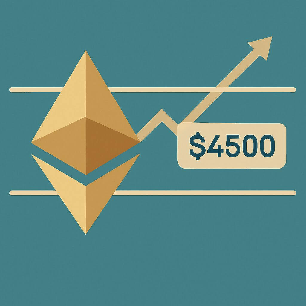 Ethereum hält 4.500 US-Dollar und blickt auf neues Allzeithoch