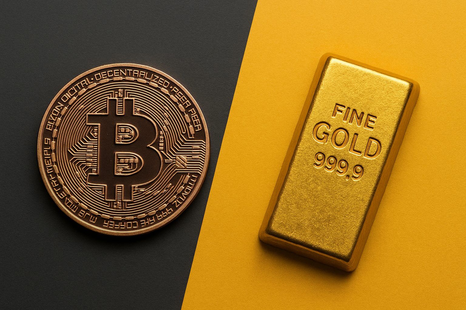 Bitcoin erholt sich leicht, während Gold nach Höchststand nachgibt
