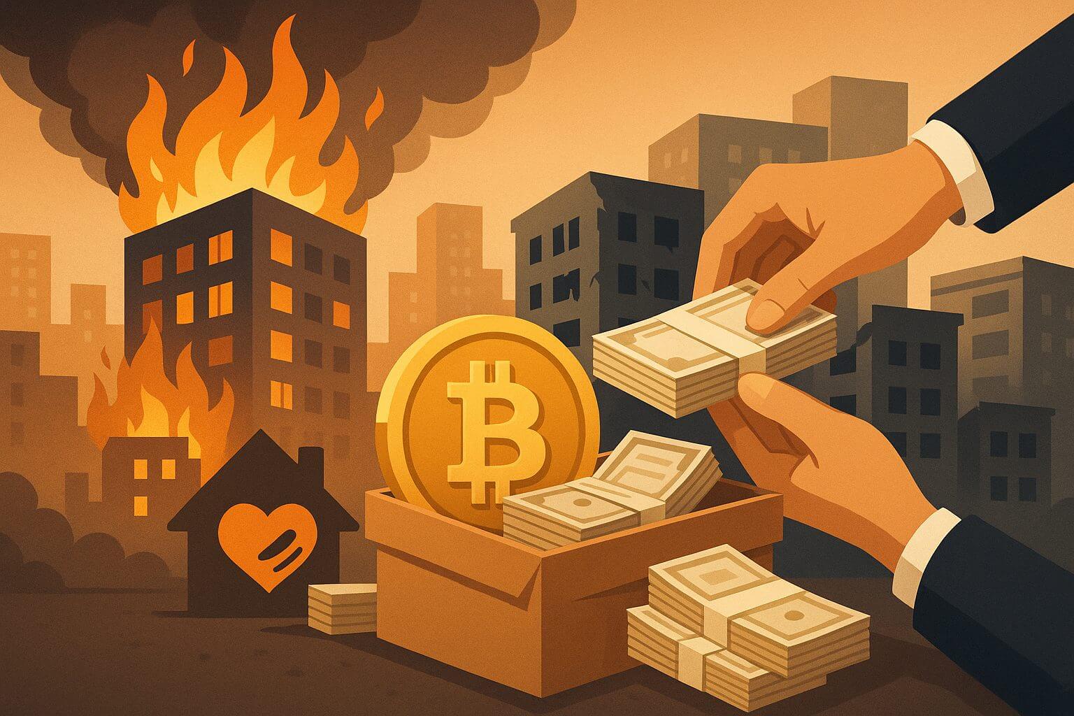 Binance und andere spenden Millionen nach Brand in Hongkong