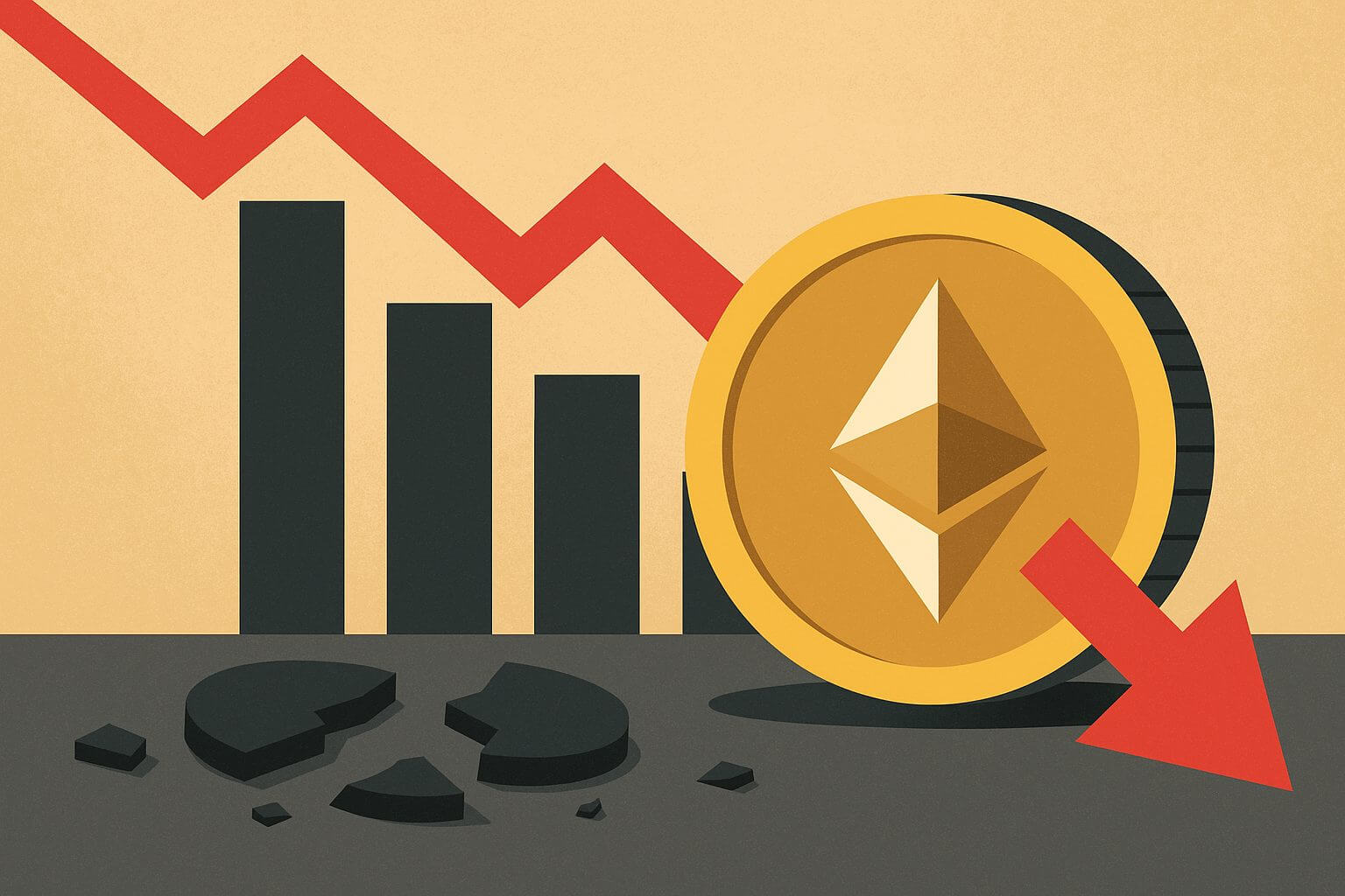 Verkaufswelle durch erfahrene ETH Halter drückt Kurs nach unten
