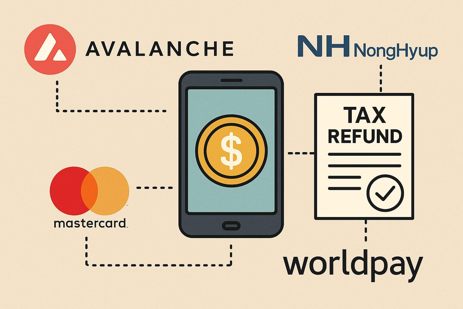 Südkoreanische Bank test Mehrwertsteuer Rückerstattung per Stablecoins auf Avalanche