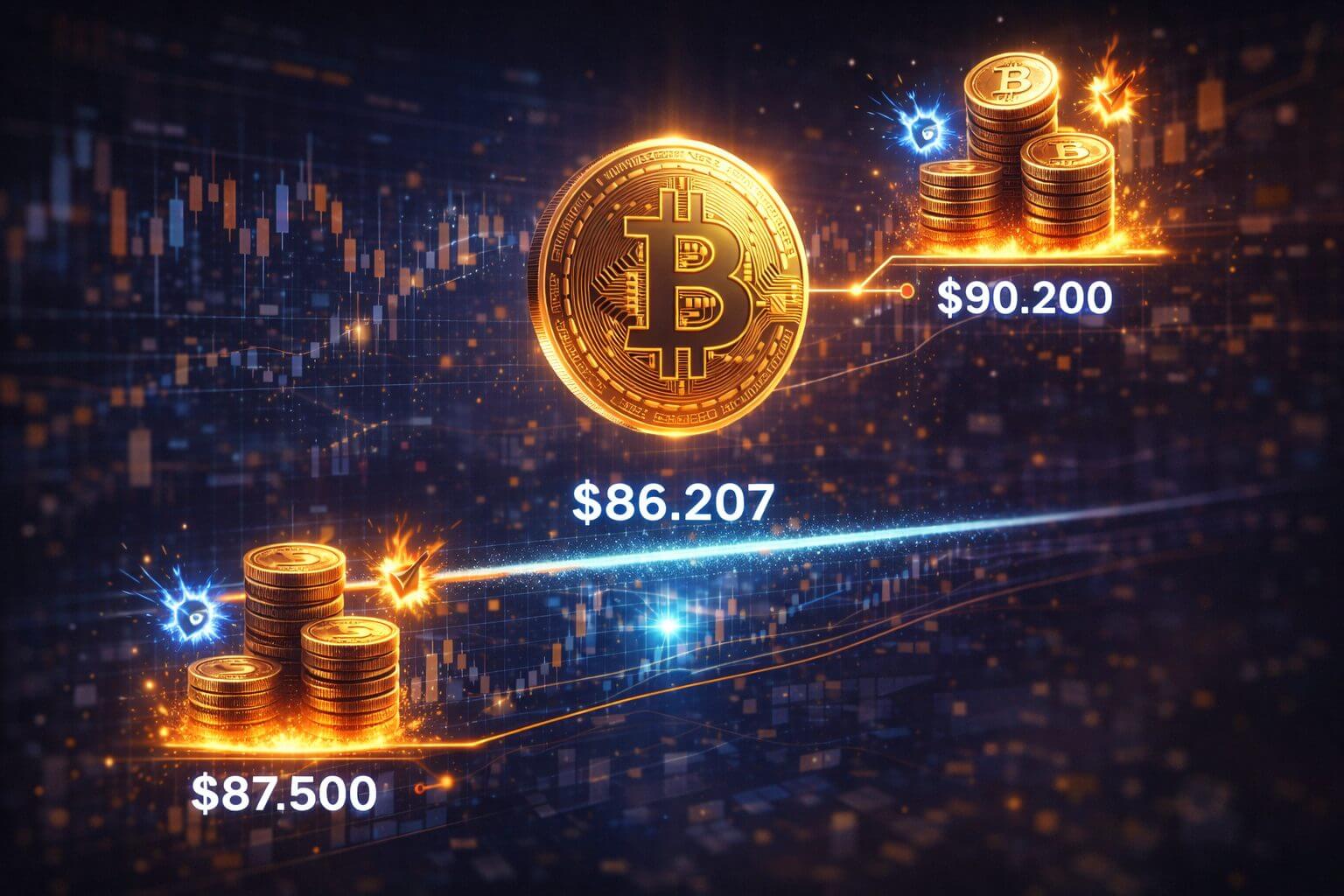 Bitcoin angespannt: gehebelte Positionen stehen zur Aktivierung bereit