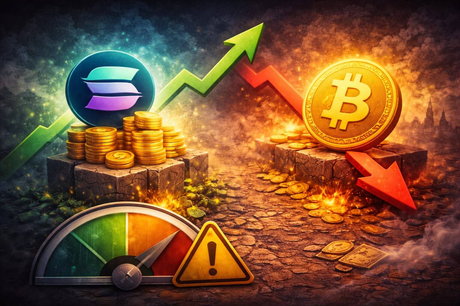 Altcoins uneinheitlich: Solana und Zcash steigen, PEPE und TON unter Druck