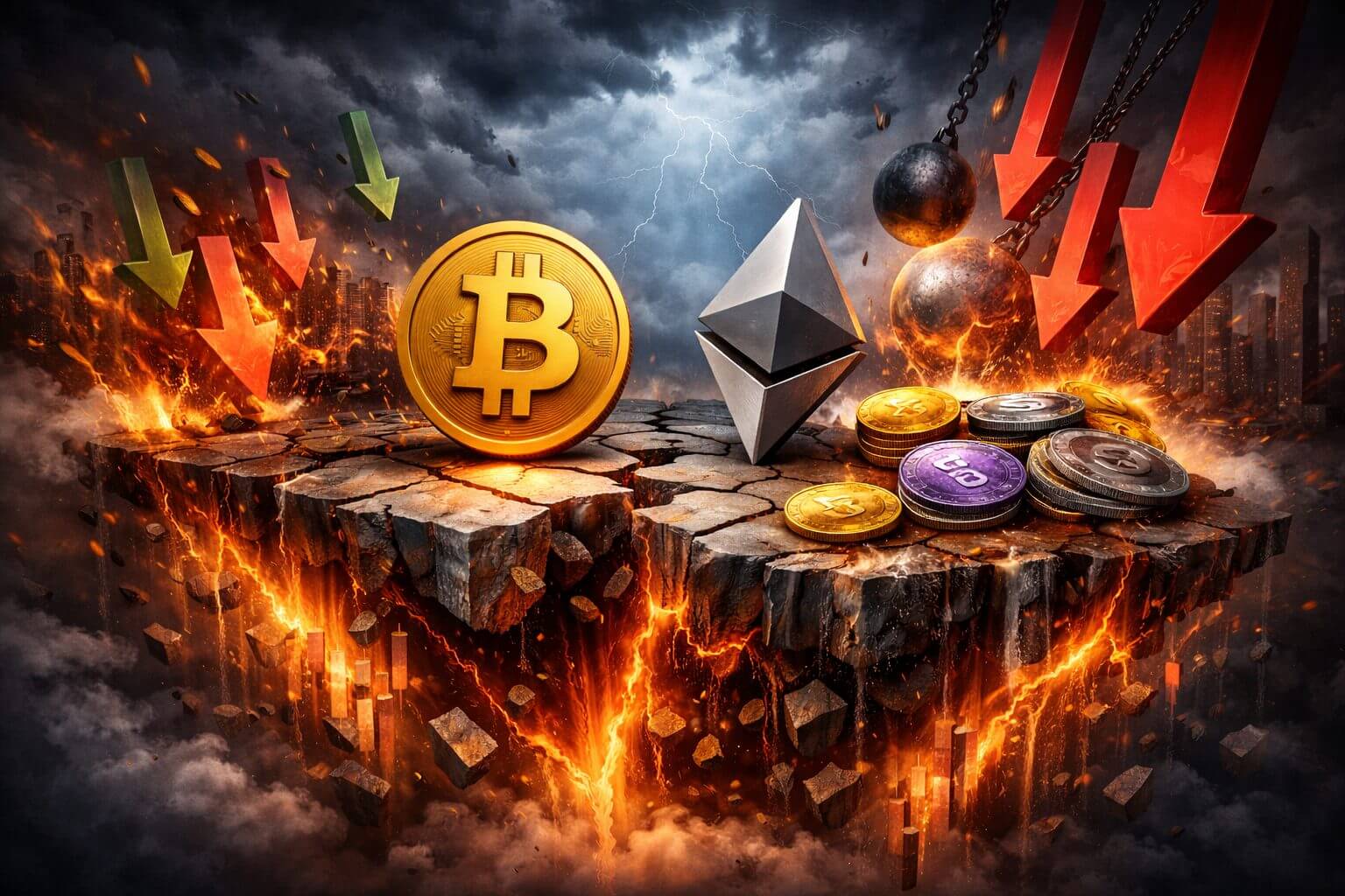 Bitcoin fällt auf 88.588 $, während sich Altcoins uneinheitlich entwickeln