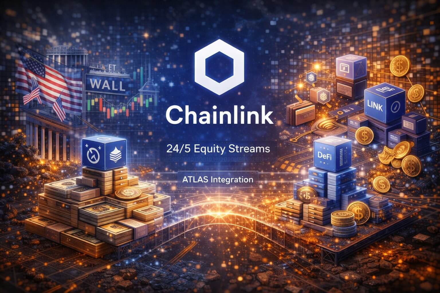 Chainlink wird zur Finanzinfrastruktur mit Atlas und 24/5 Streams